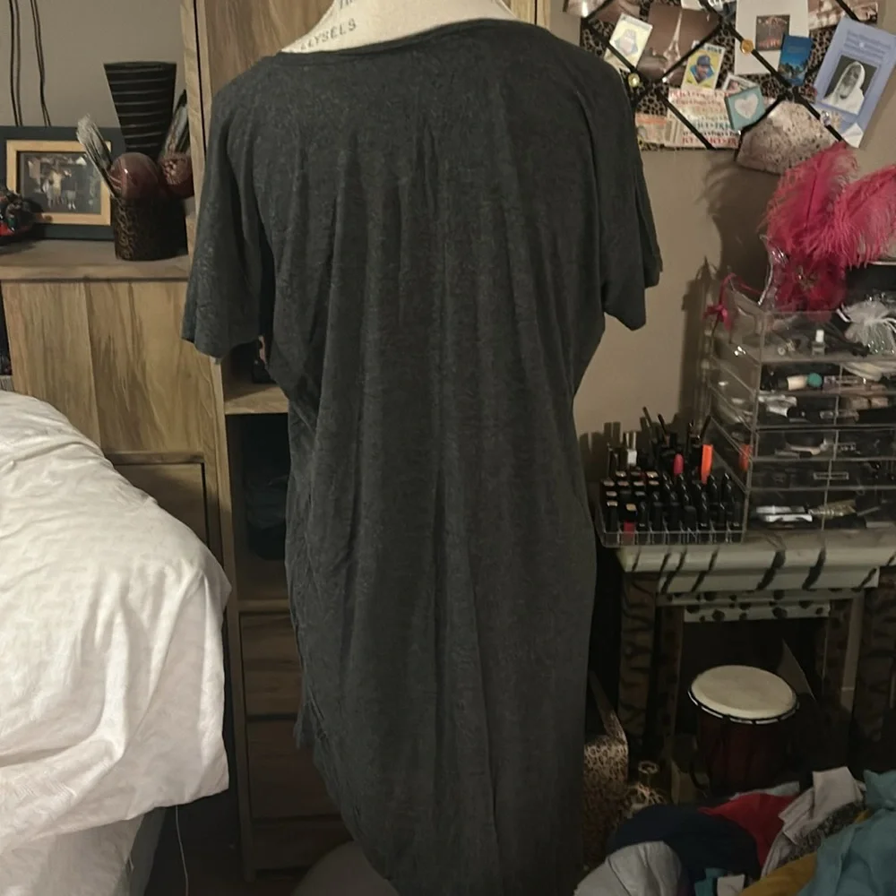 Coffee Completes Me Gray Nightgown - XL - Picture 3 of 4